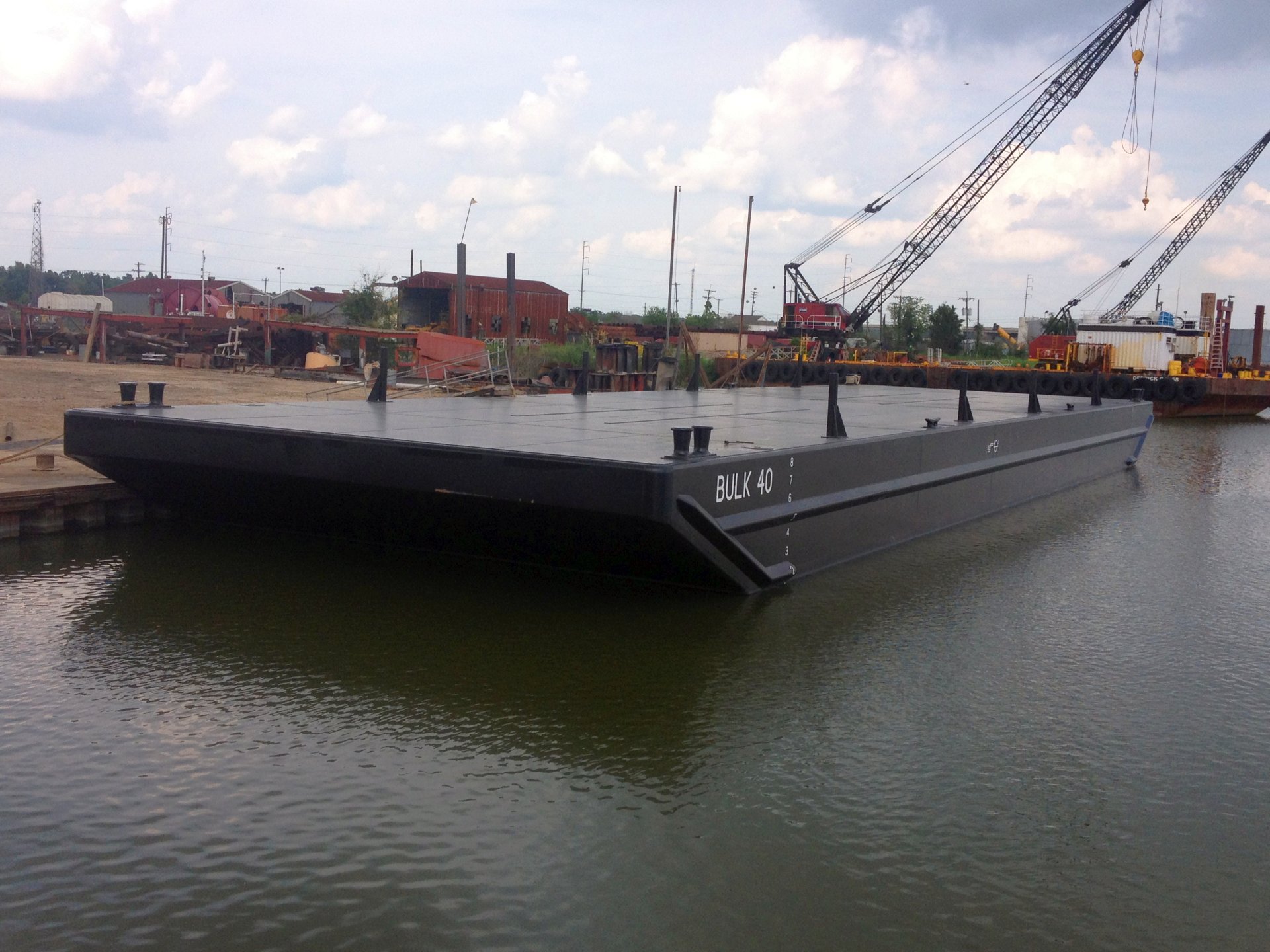 140' x 40' Deck Barge. Built to your specifications. | Halimar Shipyard